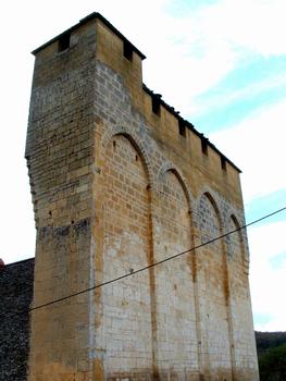 Les-Eyzies-de-Tayac-Sireuil - Eglise Saint-Martin de Tayac - Chevet de l'église avec le système de défense