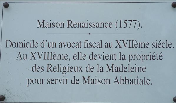 Châteaudun - Maison Renaissance - Panneau d'information
