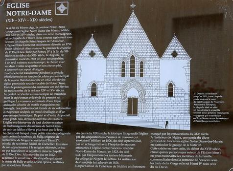 Nogent-le-Rotrou - Eglise Notre-Dame - Panneau d'information