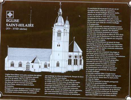 Nogent-le-Rotrou - Eglise Saint-Hilaire - Panneau d'information