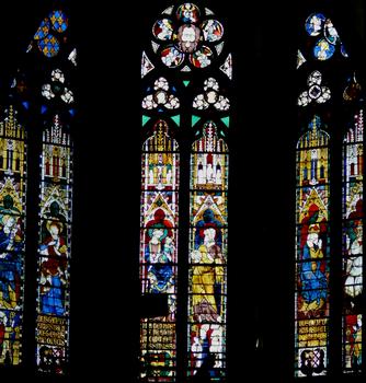 Evreux - Cathédrale Notre-Dame - Vitraux des fenêtres hautes du choeur