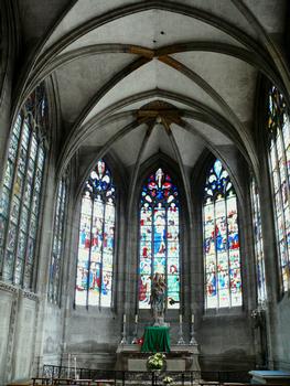 Evreux - Cathédrale Notre-Dame - Chapelle de la Mère de Dieu (chapelle d'axe) qui fut construite grâce aux libéralités du roi Louis XI