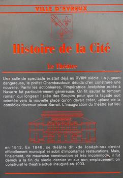 Evreux - Théâtre d'Evreux - Panneau d'information