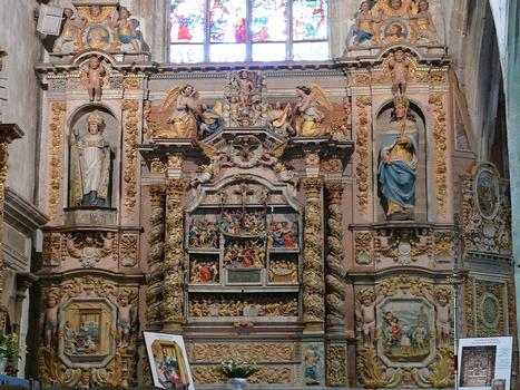 Lampaul-Guimiliau - Eglise Notre-Dame et enclos paroissial - Rétable de la Passion