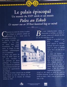 Qimper - Musée départemental Breton (ancien palais épiscopal) - Panneau d'information