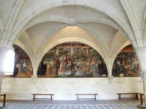 Abbaye de Fontevraud: Grand cloître (cloître des religieuses ou du Grand moûtier, ou cloître Sainte-Marie) - Salle capitulaire