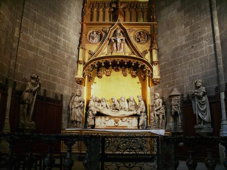 Auch - Cathédrale Sainte-Marie - Chapelle du déambulatire - Mise au tombeau (vers 1500)