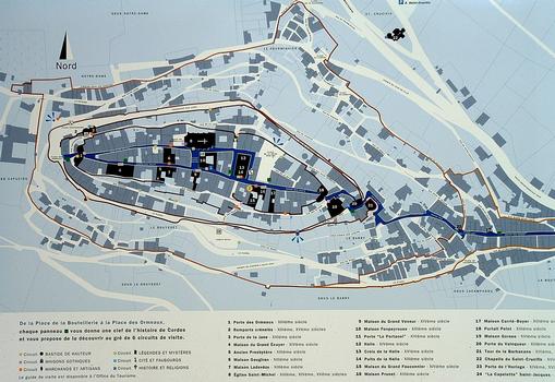 Plan of Cordes-sur-Ciel
