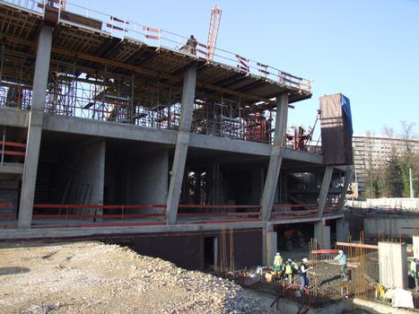 Stade de Grenoble - Réalisation de la structure en béton armé