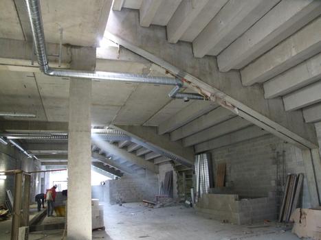 Stade de Grenoble - Réalisation de la structure en béton armé