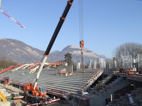 Stade de Grenoble - Réalisation de la structure en béton armé