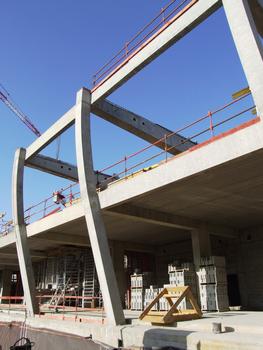 Stade de Grenoble - Réalisation de la structure en béton armé