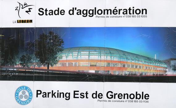 Grenoble - Stade de Grenoble - Panneau d'information