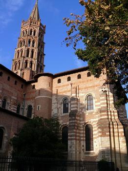 Toulouse - Basilique Saint-Sernin - Tour de la croisée et bras sud du transept