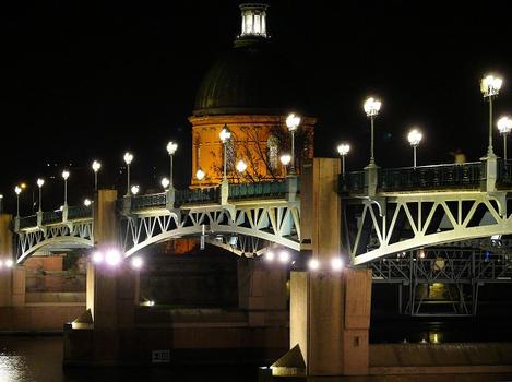Toulouse - Pont Saint-Pierre - La nuit