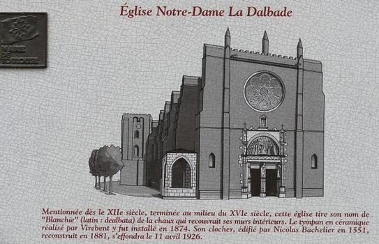 Toulouse - Église Notre-Dame-de-la-Dalbade - Panneau d'information