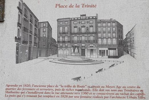 Toulouse - Maison Lamothe et place de la Trinité - Panneau d'information