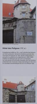 Le Puy-en-Velay - Hôtel de Polignac, 8 rue Cardinal-de-Polignac - Panneau d'information
