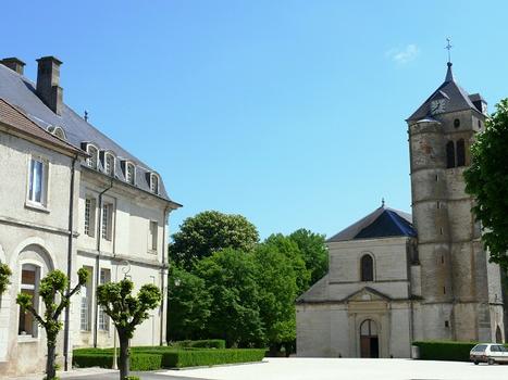 Champlitte - Eglise Saint-Christophe - Le château, l'hôtel de ville, l'église et le beffroi