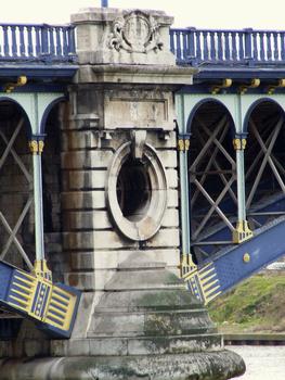 Pont de Gennevilliers sur la Seine - Une pile - Détail