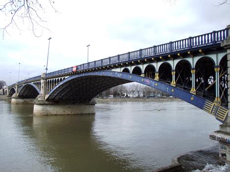 Pont de Gennevilliers sur la Seine - Ensemble vu de l'amont
