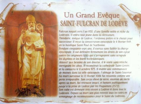Lodève - Eglise Saint-Fulcran (ancienne cathédrale) - Vie de saint Fulcran