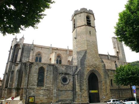 Clermont-l'Hérault - Eglise Saint-Paul - Façade avec le porche nord