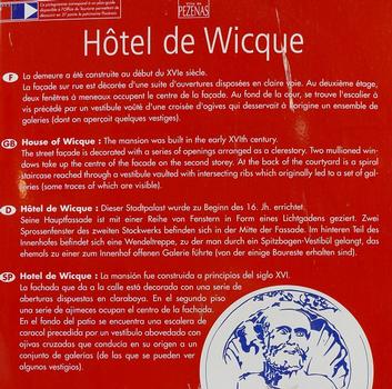 Pézenas - Hôtel de Wicque - Panneau d'information