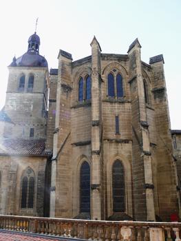 Saint-Antoine-l'Abbaye - Abbaye de Saint-Antoine - Abbatiale - Chevet et clocher