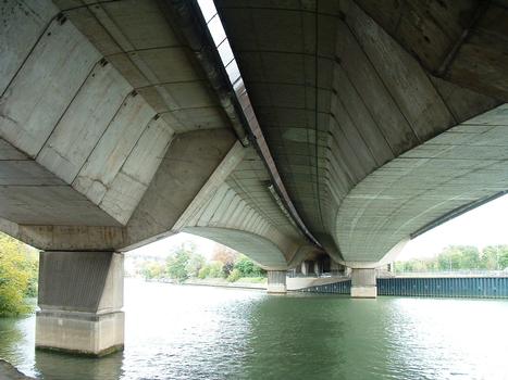 Autoroute A4 - Pont de Joinville - Sous-face des tabliers des deux ponts parallèles (amont et aval)