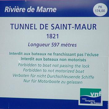 Joinville-le-Pont - Tunnel de Saint-Maur - Panneau d'information