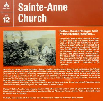 La Réunion - Saint-Benoît - Sainte-Anne - Panneau d'information en anglais