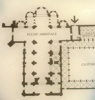 Abbaye de la Sauve-Majeure - Abbatiale - Vue en plan