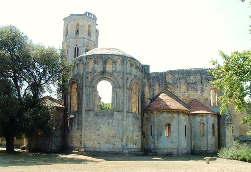 Abbaye de la Sauve-Majeure - Le chevet de l'église