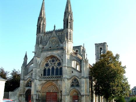 Laon (Aisne) - Eglise Saint-Martin - Façade occidentale