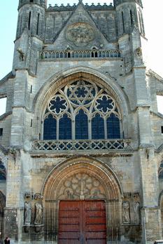 Laon (Aisne) - Eglise Saint-Martin - Façade occidentale - Ensemble