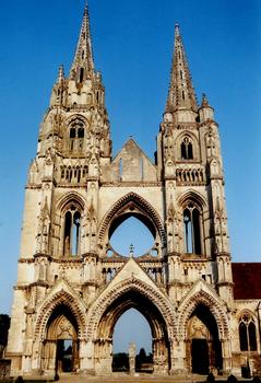Soissons - Abbaye Saint-Jean-des-Vignes - Eglise-abbatiale - Façade occidentale