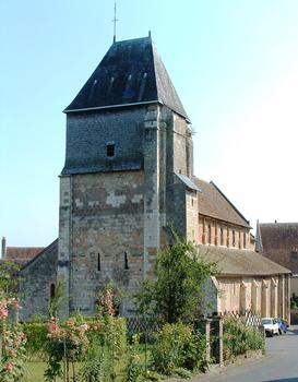 Lavardin - Eglise Saint-Genest - Ensemble vu de l'ouest