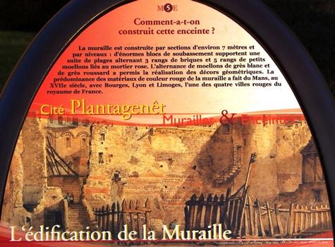 Le Mans - Rempart gallo-romain [280-295] - Edification de la muraille - Panneau d'information