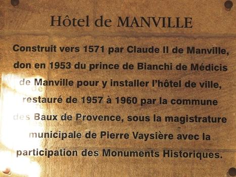 Les Baux-de-Provence - Hôtel de ville - Panneau d'information
