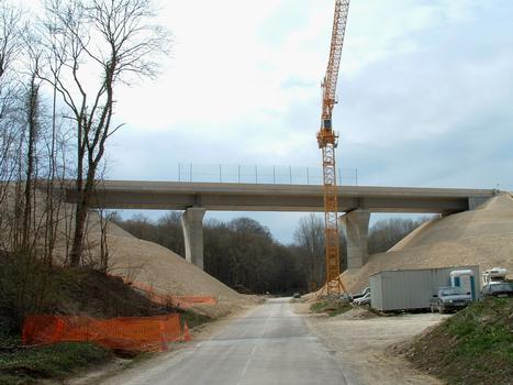 Pont-rail de Benoîte-Vaux - En phase de travaux