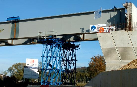 LGV Est Européenne - Viaduc de la Moselle - Tablier au droit de la culée rive droite