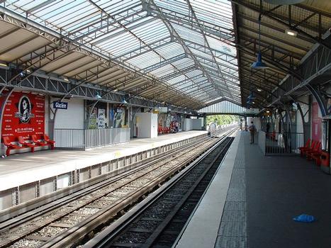 Linie 6 der Pariser Métro – Metrobahnhof Glacière