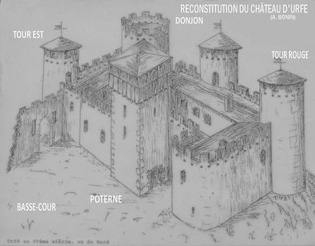 Champoly - Château d'Urfé - Essai de reconstitution