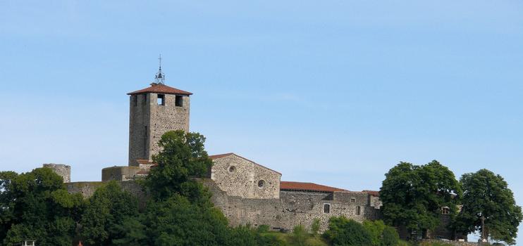 Montverdun - Eglise prieurale Saint-Pierre et Saint-Porchaire - Le prieuré au sommet du Pic