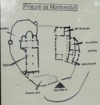 Montverdun - Eglise prieurale Saint-Pierre et Saint-Porchaire - Prieuré