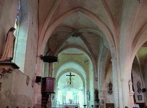 Montverdun - Eglise prieurale Saint-Pierre et Saint-Porchaire - Eglise - Nef