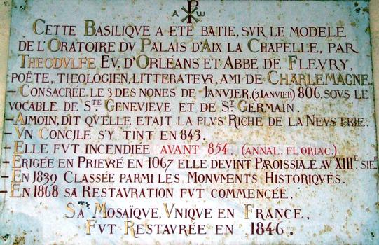 Germigny-des-Près - Oratoire carolingien - Panneau d'information