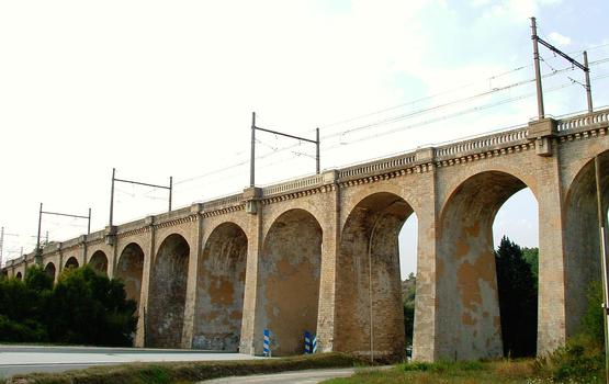 Cahors - Ligne de chemin de fer Brive-Montauban - Viaduc de Sept-Ponts