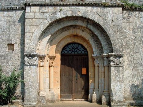 Gavaudun - Eglise priorale Saint-Sardos de Laurenque - Portail